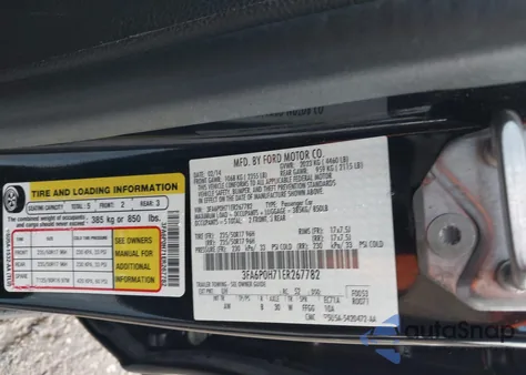 2014 Ford Fusion Se from USA, damaged, VIN 3FA6P0H71ER267782